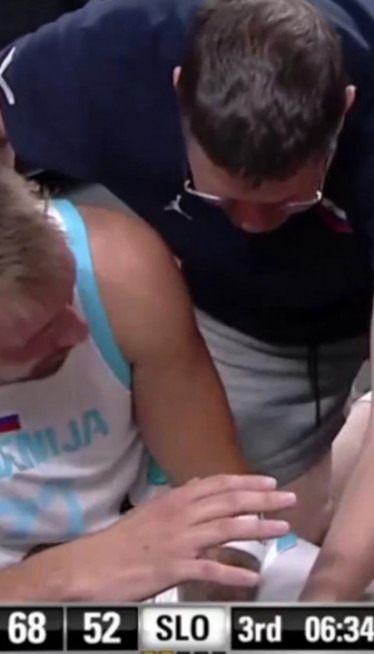 СЛОВЕНИЈА У СУЗАМА: Видите како се повредио Лука Дончић