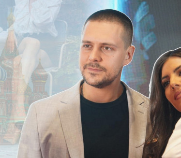 KRATAK MINIĆ, NOGE U 1. PLANU Bikovićeva žena uživa u Moskvi