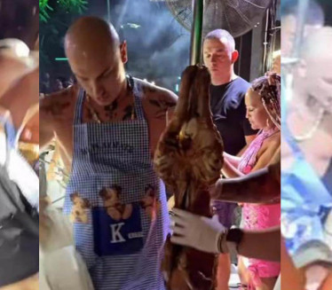 Десингерица изнео ЈАГЊЕ на ражњу усред наступа