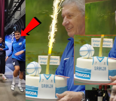 KOŠARKAŠI IZNENADILI PEŠIĆA: Nije skidao osmeh (VIDEO)