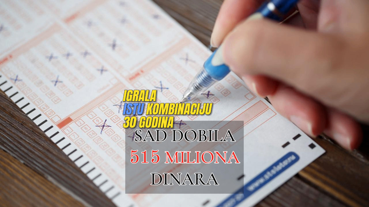 30 godina igrala ISTE brojeve, sad dobila 515 miliona dinara