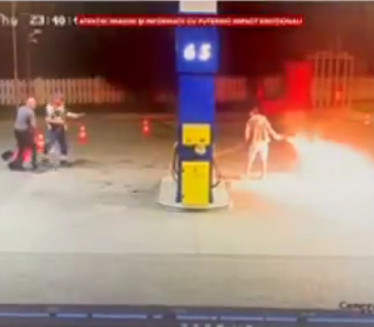 Od točilice napravio BACAČ plamena da spali radnike na pumpi