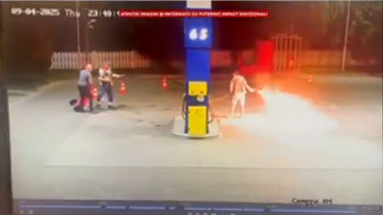 Od točilice napravio BACAČ plamena da spali radnike na pumpi