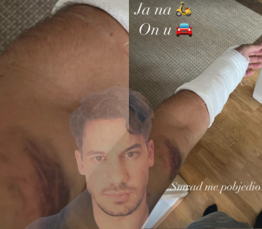 GLUMAC NASTRADAO Petar u gipsu, modricama:"Smrad me pobedio"