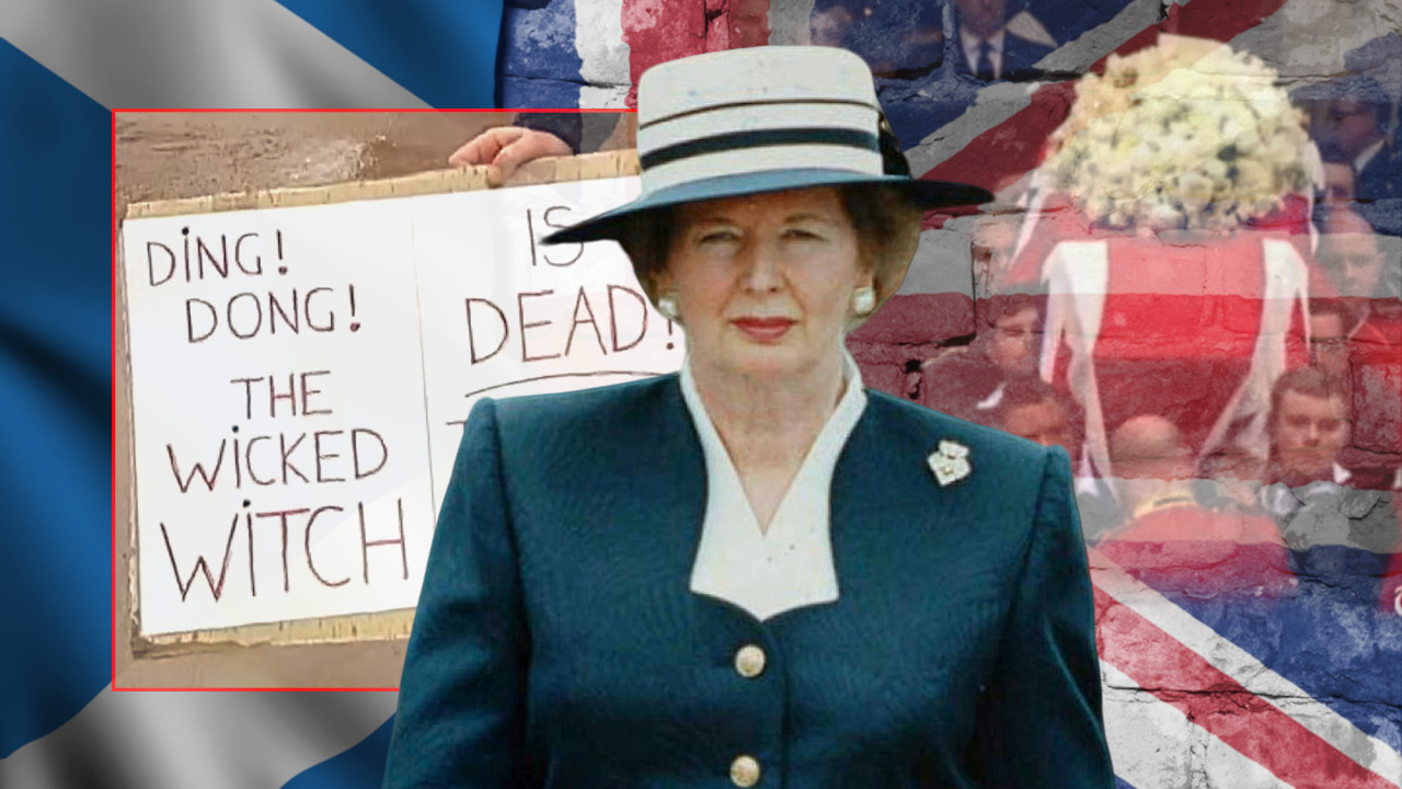 "ВЕШТИЦА ЈЕ МРТВА!" Како су Шкоти испратили сахрану Тачерове