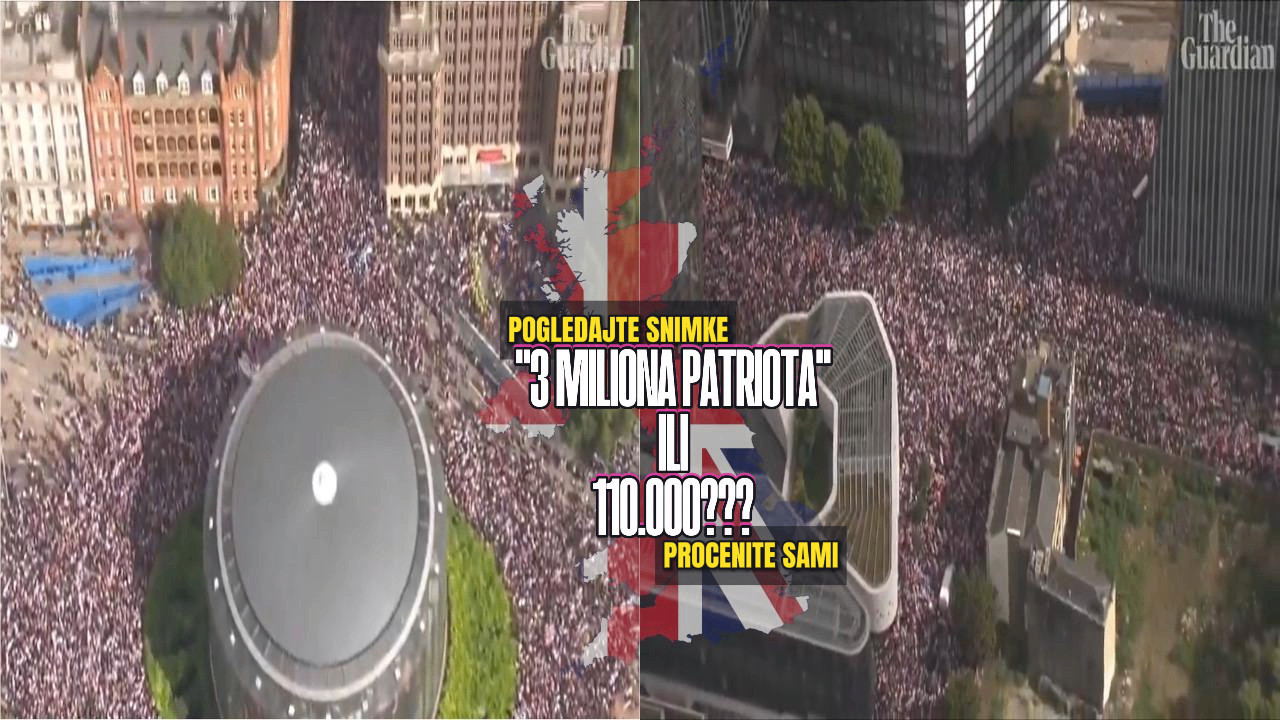 ЛОНДОН ПРОТИВ МИГРАНАТА: "Милиони патриота" или 110.000?