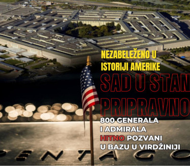 VANREDNO U SAD: Svi generali (800) HITNO pozvani u bazu