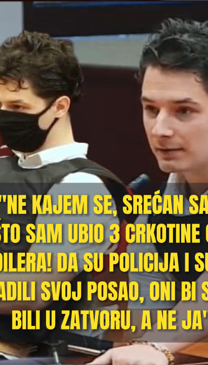 FILIPU SMANJENA KAZNA Ubio troje iz automata,prihvaćena žalba