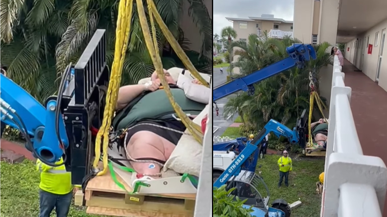 ДРАМА-ИСЕКЛИ ЗИД: Краном спасили човека од 272кг, позлило му