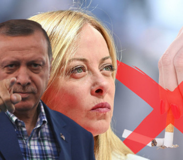 "NE ŽELIM DA UBIJEM" Erdogan terao Meloni da ostavi pušenje
