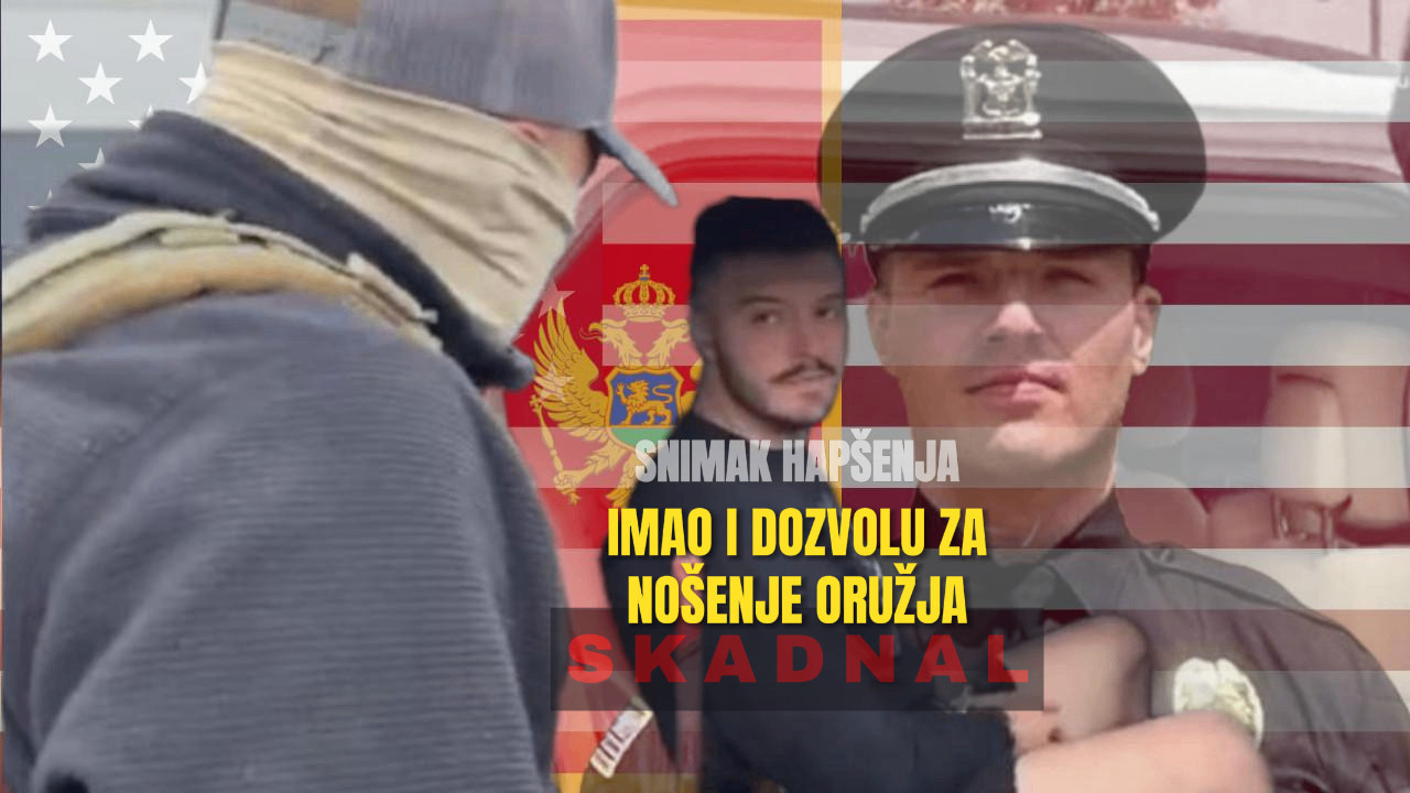 БИО ПОЛИЦАЈАЦ, А ИМИГРАНТ: Снимак хапшења Црногорца у САД
