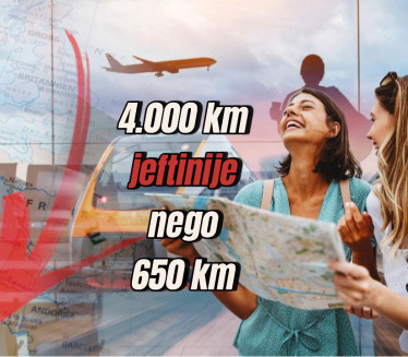 Ишле у иностранство да се виде-авион 5пута ЈЕФТИНИЈИ од воза