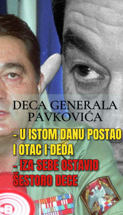 KO SU DECA GENERALA PAVKOVIĆA? Dvoje dobio dok je bio u Hagu