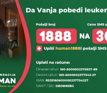 VANJI JE POTREBNA POMOĆ: Pomozimo joj da pobedi opaku bolest