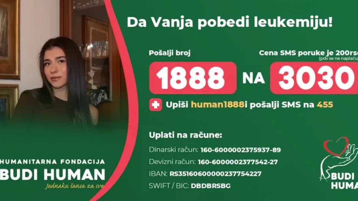 VANJI JE POTREBNA POMOĆ: Pomozimo joj da pobedi opaku bolest