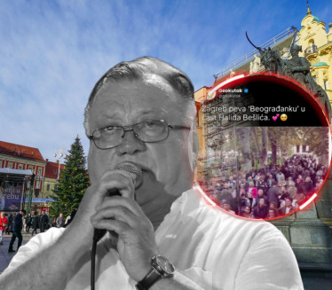 HRVATI PEVAJU „BEOGRAĐANKU“U srcu Zagreba ori se hit (VIDEO)