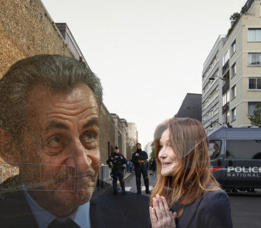 ИЗА РЕШЕТАКА ДВАДЕСЕТАК ДАНА: Саркози слободу славио с женом