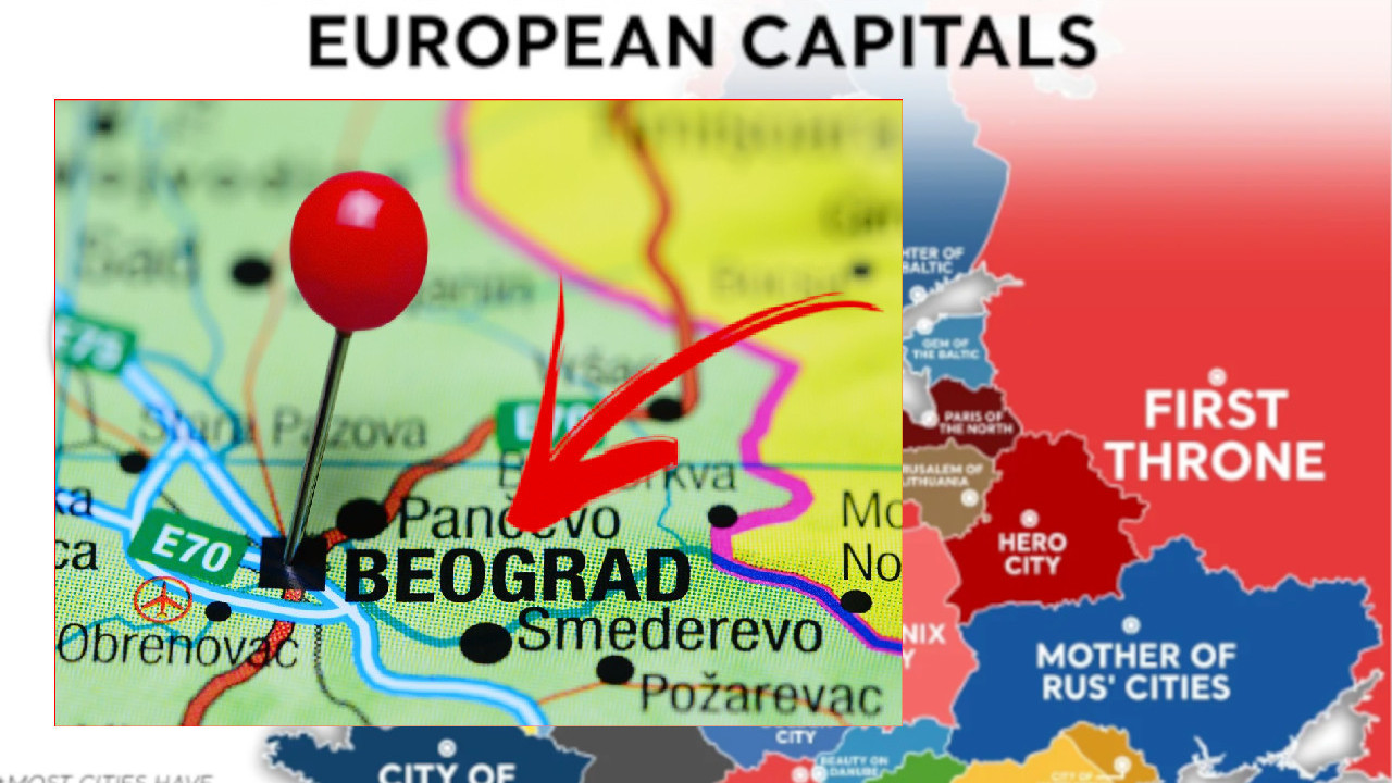 КАКО ЗОВУ БГ? Мапа Европе са "НАДИМЦИМА" главних градова