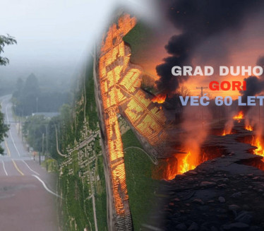 Misteriozni grad duhova U PLAMENU već 60 leta-goreće još 100