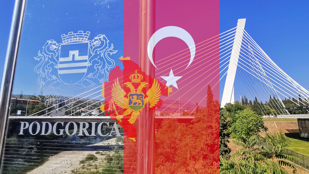 USRED NEMIRA: Simbol Podgorice obojen u boje turske zastave