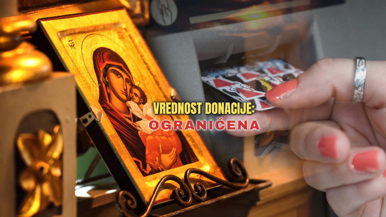 ЦРКВЕ УВОДЕ ФИСКАЛНЕ КАСЕ Уместо пара на икони ту је картица