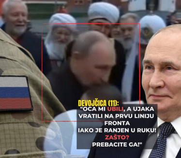 ДЕВОЈЧИЦА ПРЕСРЕЛА ПУТИНА Имала захтев-он је пољубио у главу