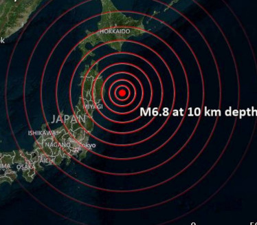 JAK ZEMLJOTRES U JAPANU: Opasnost od cunamija