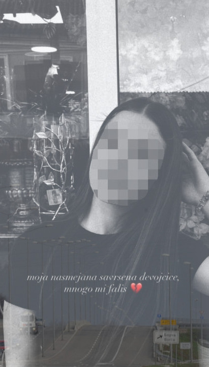 Oproštaj sestre od devojčice koja je umrla posle treninga