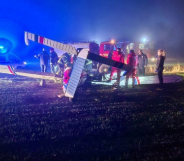 ТРАГЕДИЈА КОД СУБОТИЦЕ: Пао мали авион, копилот страдао ФОТО