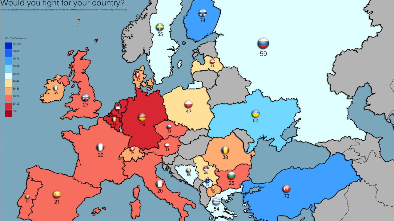 МАПА НАЈРАТОБОРНИЈИХ НАРОДА: Нећете веровати КО је први