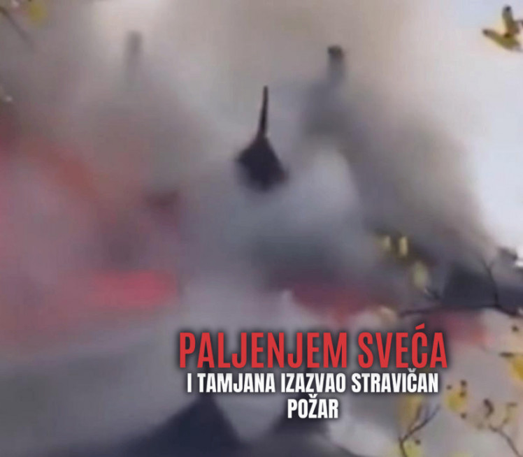 ГОРЕО ПОЗНАТИ СВЕТСКИ ХРАМ: Узрок - паљење свећа и тамјана