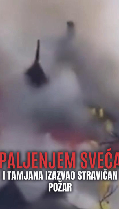 ГОРЕО ПОЗНАТИ СВЕТСКИ ХРАМ: Узрок - паљење свећа и тамјана