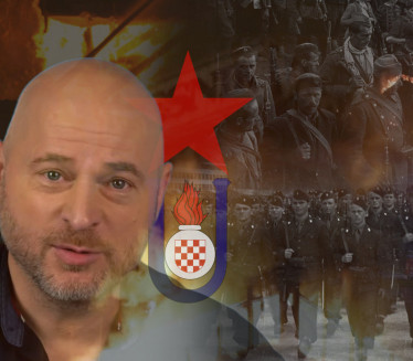 "USTAŠE ILI PARTIZANI..." Glumac ispred nebodera u plamenu