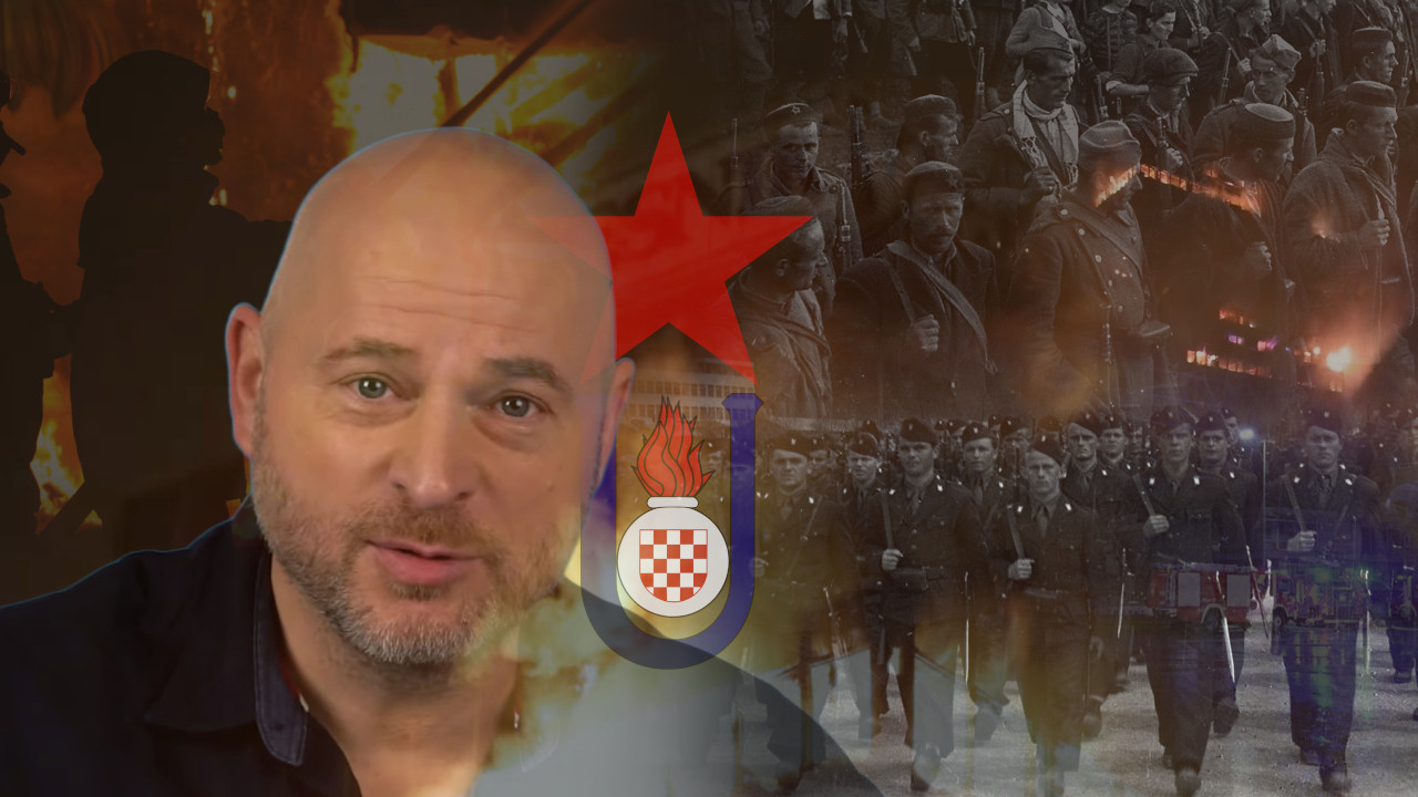 "USTAŠE ILI PARTIZANI..." Glumac ispred nebodera u plamenu