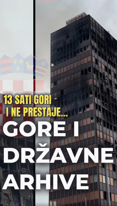 13 SATI NE STAJE: Požar još pustoši ZG - gore državne arhive