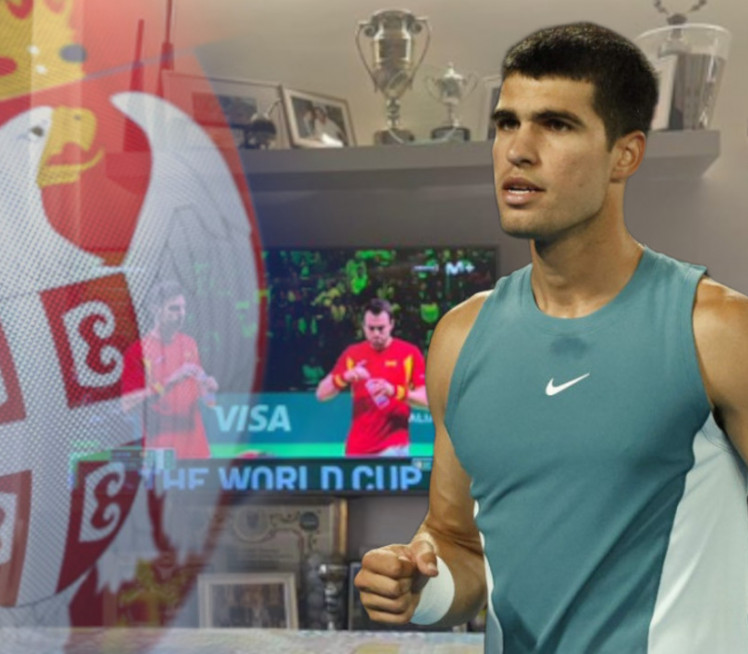 АЛКАРАЗ КАО ПРАВИ СРБИН: Погледајте шта му стоји крај ТВ-а