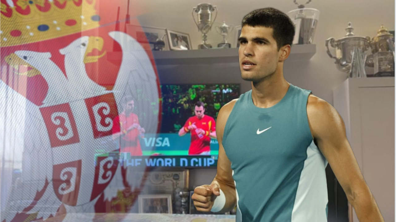 ALKARAZ KAO PRAVI SRBIN: Pogledajte šta mu stoji kraj TV-a