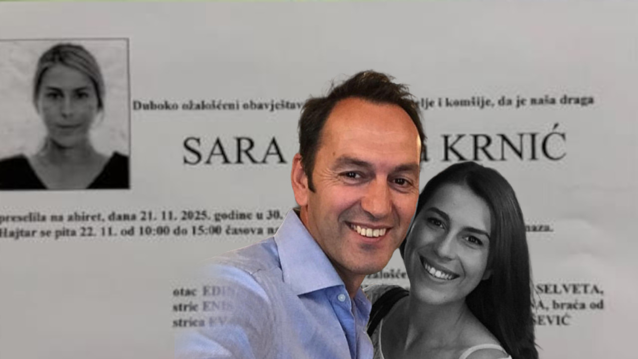POGINULA ĆERKA VODITELJA Krnić objavio Sarinu (29) umrlicu