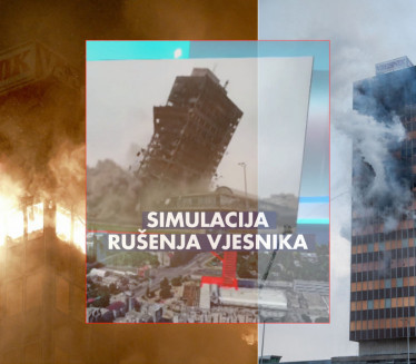 SIMULACIJA RUŠENJA VJESNIKA Hrvati besni:"Vidite Bliznakinje!"