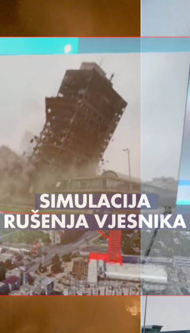 SIMULACIJA RUŠENJA VJESNIKA Hrvati besni:"Vidite Bliznakinje!"