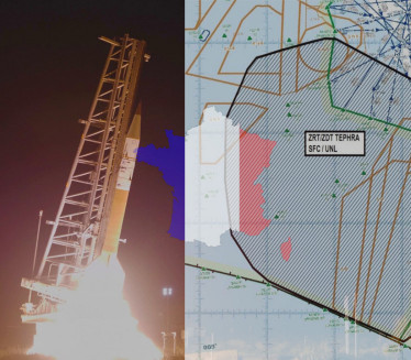 ПРВИ ПУТ: Француска лансирала петометарску ракету током ноћи