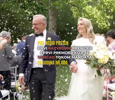 16 LETA MLAĐA: Oženio se "prvi razvedeni premijer"