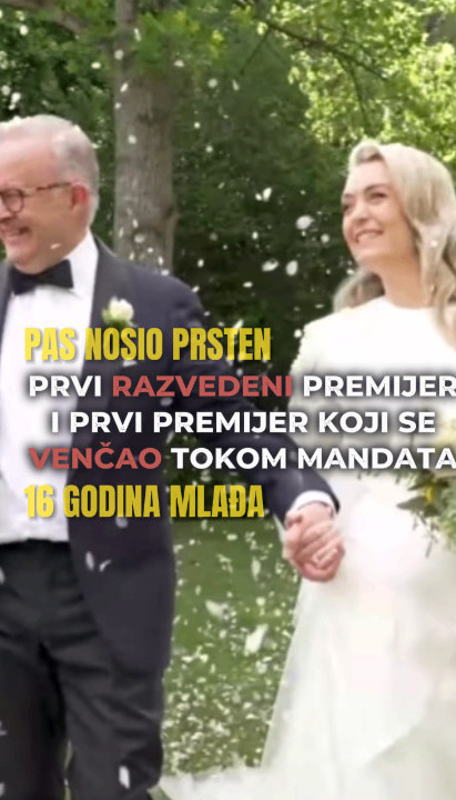 16 LETA MLAĐA: Oženio se "prvi razvedeni premijer"