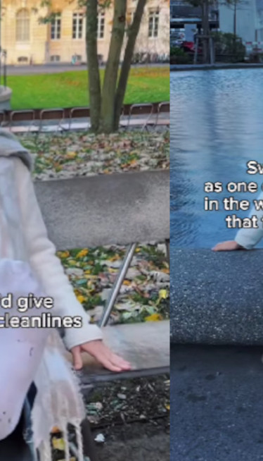 ЧИСТЕ? Ходала у белим чарапама по Базелу, па показала ноге