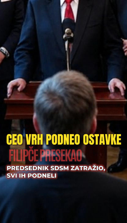 BURNO U SDSM: Predsednik tražio ostavke vrha, svi ih podneli