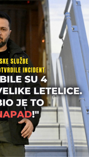 DRAMA NA NEBU: Avion Zelenskog okružile 4 nepoznate letelice