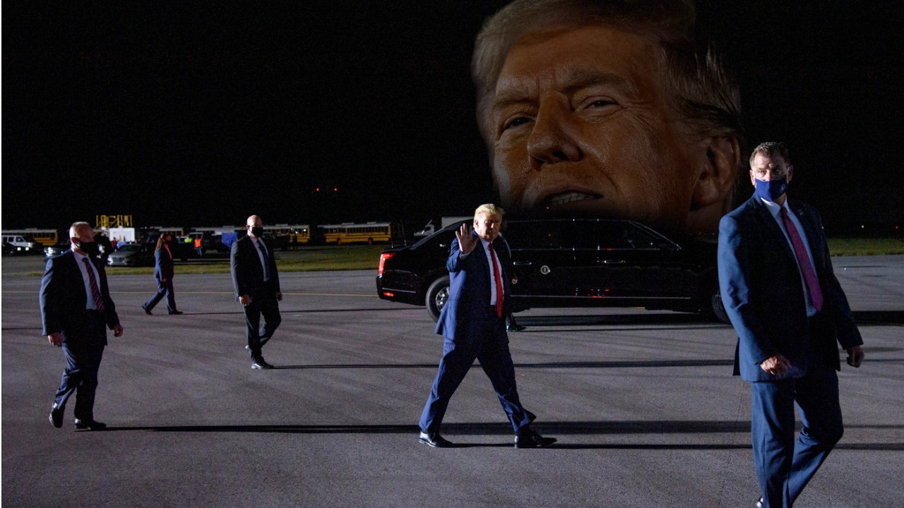 ЗАРОБЉЕН У WЦ-У: Обезбеђење УДАРИЛО Трампа вратима (ВИДЕО)