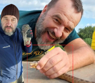 DRŽI ZMIJU U RUCI: Jezdić pokazao imanje u selu kod Valjeva