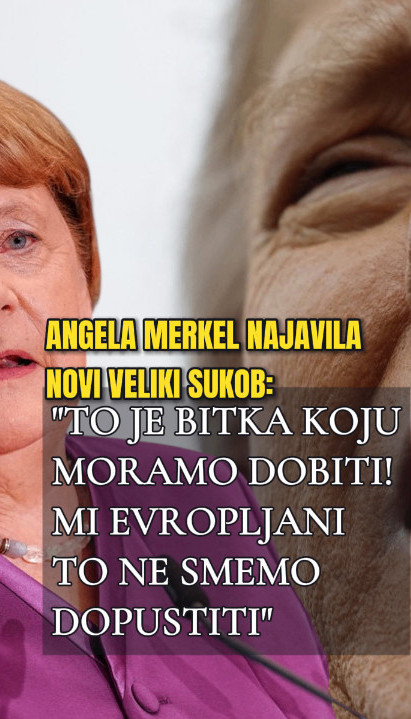 МЕРКЕЛОВА ГРМИ: Следећи велики рат биће између САД и Европе