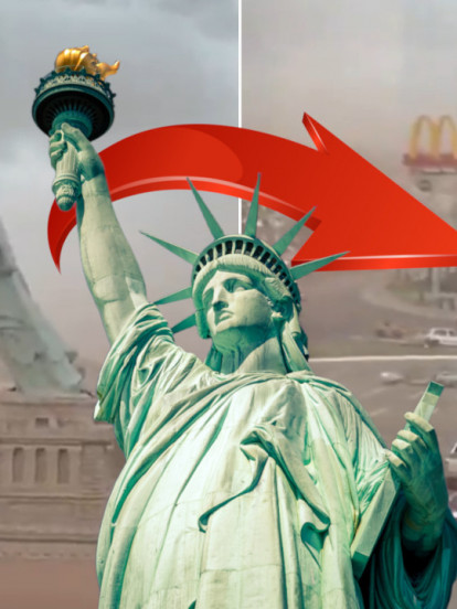 PAO KIP SLOBODE Vetar od 90km/h srušio 24 m visoku statuu